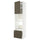 METOD / MAXIMERA hi cab f ov/combi ov w dr/2 drwrs, white/Havstorp brown-beige, 60x60x240 cm