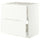 METOD / MAXIMERA base cab f sink+2 fronts/2 drawers, white/Aspudden matt white, 80x60 cm