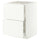 METOD / MAXIMERA base cab f sink+2 fronts/2 drawers, white/Aspudden matt white, 60x60 cm