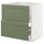 METOD / MAXIMERA base cab f sink+2 fronts/2 drawers, white/Axstad grey-green, 80x60 cm