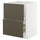 METOD / MAXIMERA base cab f sink+2 fronts/2 drawers, white/Havstorp brown-beige, 60x60 cm