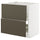 METOD / MAXIMERA base cab f sink+2 fronts/2 drawers, white/Havstorp brown-beige, 80x60 cm