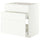 METOD / MAXIMERA base cab f sink+3 fronts/2 drawers, white/Aspudden matt white, 80x60 cm