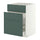 METOD / MAXIMERA base cab f sink+3 fronts/2 drawers, white/Aspudden dark grey-green, 60x60 cm