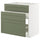 METOD / MAXIMERA base cab f sink+3 fronts/2 drawers, white/Axstad grey-green, 80x60 cm