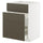METOD / MAXIMERA base cab f sink+3 fronts/2 drawers, white/Havstorp brown-beige, 60x60 cm