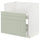 METOD / MAXIMERA bc f BREDSJÖN sink/2 fronts/2 drws, white/Stensund light green, 80x60 cm