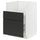 METOD / MAXIMERA bc f BREDSJÖN sink/2 fronts/2 drws, white/Upplöv matt anthracite, 60x60 cm