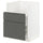 METOD / MAXIMERA bc f BREDSJÖN sink/2 fronts/2 drws, white/Voxtorp dark grey, 60x60 cm