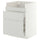 METOD / MAXIMERA base cb f HAVSEN snk/3 frnts/2 drws, white/Aspudden light grey, 60x60 cm