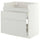METOD / MAXIMERA base cb f HAVSEN snk/3 frnts/2 drws, white/Aspudden light grey, 80x60 cm