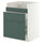 METOD / MAXIMERA base cb f HAVSEN snk/3 frnts/2 drws, white/Aspudden dark grey-green, 60x60 cm