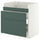 METOD / MAXIMERA base cb f HAVSEN snk/3 frnts/2 drws, white/Aspudden dark grey-green, 80x60 cm