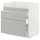 METOD / MAXIMERA base cb f HAVSEN snk/3 frnts/2 drws, white/Havstorp light grey, 80x60 cm