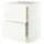 METOD / MAXIMERA base cab f hob/2 fronts/2 drawers, white/Aspudden matt white, 60x60 cm