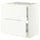 METOD / MAXIMERA base cab f hob/2 fronts/2 drawers, white/Aspudden matt white, 80x60 cm