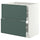 METOD / MAXIMERA base cab f hob/2 fronts/2 drawers, white/Aspudden dark grey-green, 80x60 cm