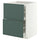 METOD / MAXIMERA base cab f hob/2 fronts/2 drawers, white/Aspudden dark grey-green, 60x60 cm