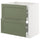 METOD / MAXIMERA base cab f hob/2 fronts/2 drawers, white/Axstad grey-green, 80x60 cm