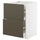 METOD / MAXIMERA base cab f hob/2 fronts/2 drawers, white/Havstorp brown-beige, 60x60 cm