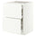 METOD / MAXIMERA base cab f hob/2 fronts/3 drawers, white/Aspudden matt white, 60x60 cm