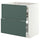 METOD / MAXIMERA base cab f hob/2 fronts/3 drawers, white/Aspudden dark grey-green, 80x60 cm