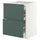METOD / MAXIMERA base cab f hob/2 fronts/3 drawers, white/Aspudden dark grey-green, 60x60 cm