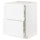 METOD / MAXIMERA base cab f hob/2 fronts/3 drawers, white Enköping/white wood effect, 60x60 cm