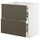 METOD / MAXIMERA base cab f hob/2 fronts/3 drawers, white/Havstorp brown-beige, 80x60 cm