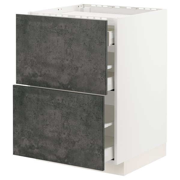 METOD / MAXIMERA - Cabinet p cooking/2frontal/3casset , 60x60 cm