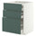 METOD / MAXIMERA base cab f hob/3 fronts/3 drawers, white/Aspudden dark grey-green, 60x60 cm