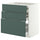 METOD / MAXIMERA base cab f hob/3 fronts/3 drawers, white/Aspudden dark grey-green, 80x60 cm