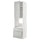 METOD / MAXIMERA high cabinet f oven+door/2 drawers, white/Havstorp light grey, 60x60x220 cm