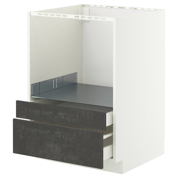 METOD / MAXIMERA - Combi microwave cabinet / drawers , 60x60 cm