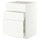 METOD / MAXIMERA base cab f hob/int extractor w drw, white/Aspudden matt white, 60x60 cm