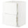 METOD / MAXIMERA base cab f hob/int extractor w drw, white Enköping/white wood effect, 60x60 cm