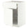 METOD / MAXIMERA base cab f hob/drawer/2 wire bskts, white/Aspudden matt white, 60x60 cm