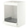 METOD / MAXIMERA base cab for hob+oven w drawer, white/Aspudden matt white, 60x60 cm