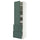 METOD / MAXIMERA hi cab w shlvs/4 drawers/dr/2 frnts, white/Aspudden dark grey-green, 60x60x220 cm