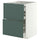 METOD / MAXIMERA bc w pull-out work surface/3drw, white/Aspudden dark grey-green, 60x60 cm