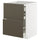 METOD / MAXIMERA bc w pull-out work surface/3drw, white/Havstorp brown-beige, 60x60 cm