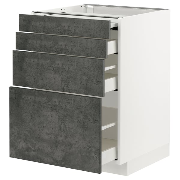 METOD / MAXIMERA - Cabinet / extr/3 drawers , 60x60 cm