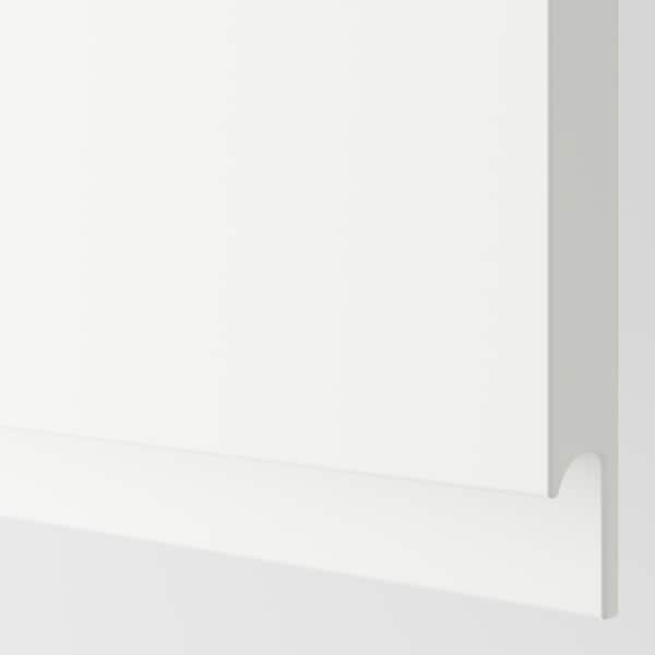 Ikea METOD / MAXIMERA - Bc w pull-out work surface/3drw, white/Voxtorp matt white, 60x60 cm