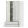 METOD / MAXIMERA wall cabinet w 2 doors/2 drawers, white/Aspudden light grey, 60x100 cm