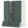 METOD / MAXIMERA wall cabinet w 2 doors/2 drawers, white/Aspudden dark grey-green, 80.0x100.0x38.6 cm