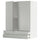 METOD / MAXIMERA wall cabinet w 2 doors/2 drawers, white/Havstorp light grey, 80.0x100.0x38.6 cm