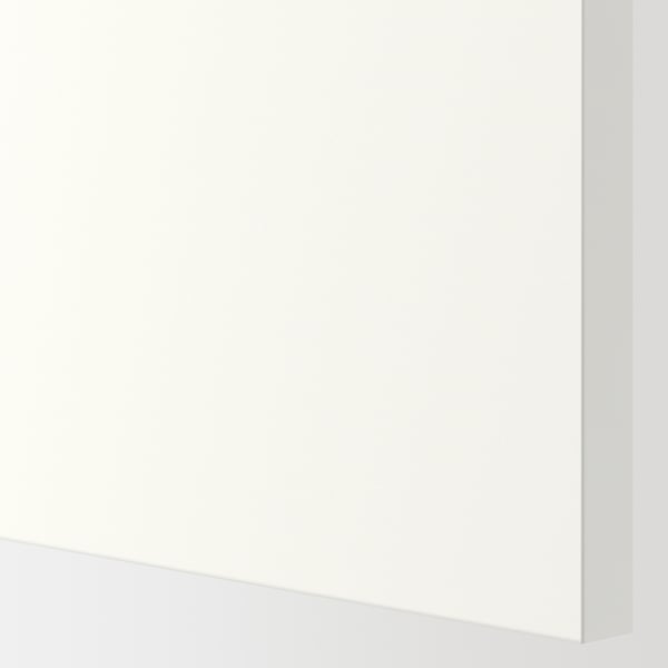 METOD / MAXIMERA - Wall cabinet with door/2 drawers, white/Vallstena white, 40x100 cm