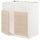 METOD - METOD Base cab f TALLSJÖN sink, white/Askersund light ash effect, 80x60 cm