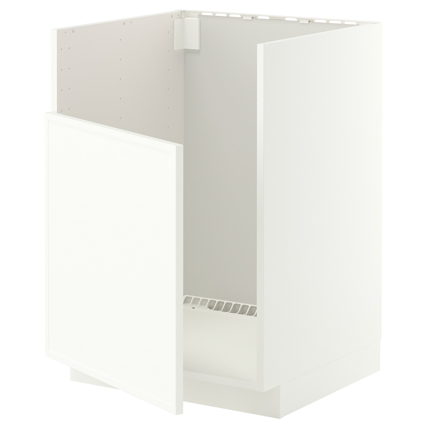 METOD base cab f TALLSJÖN sink, white/Aspudden matt white, 60x60 cm