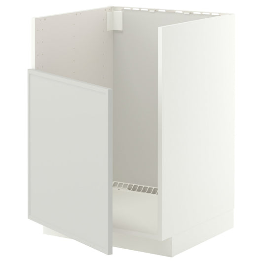 METOD base cab f TALLSJÖN sink, white/Aspudden light grey, 60.0x80.0x60.0 cm
